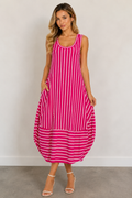The Striped Balloon Dress