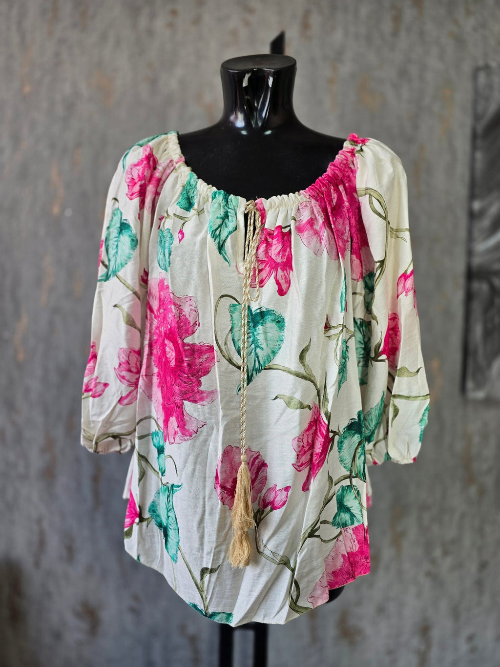 Boho Tie Front Blouse