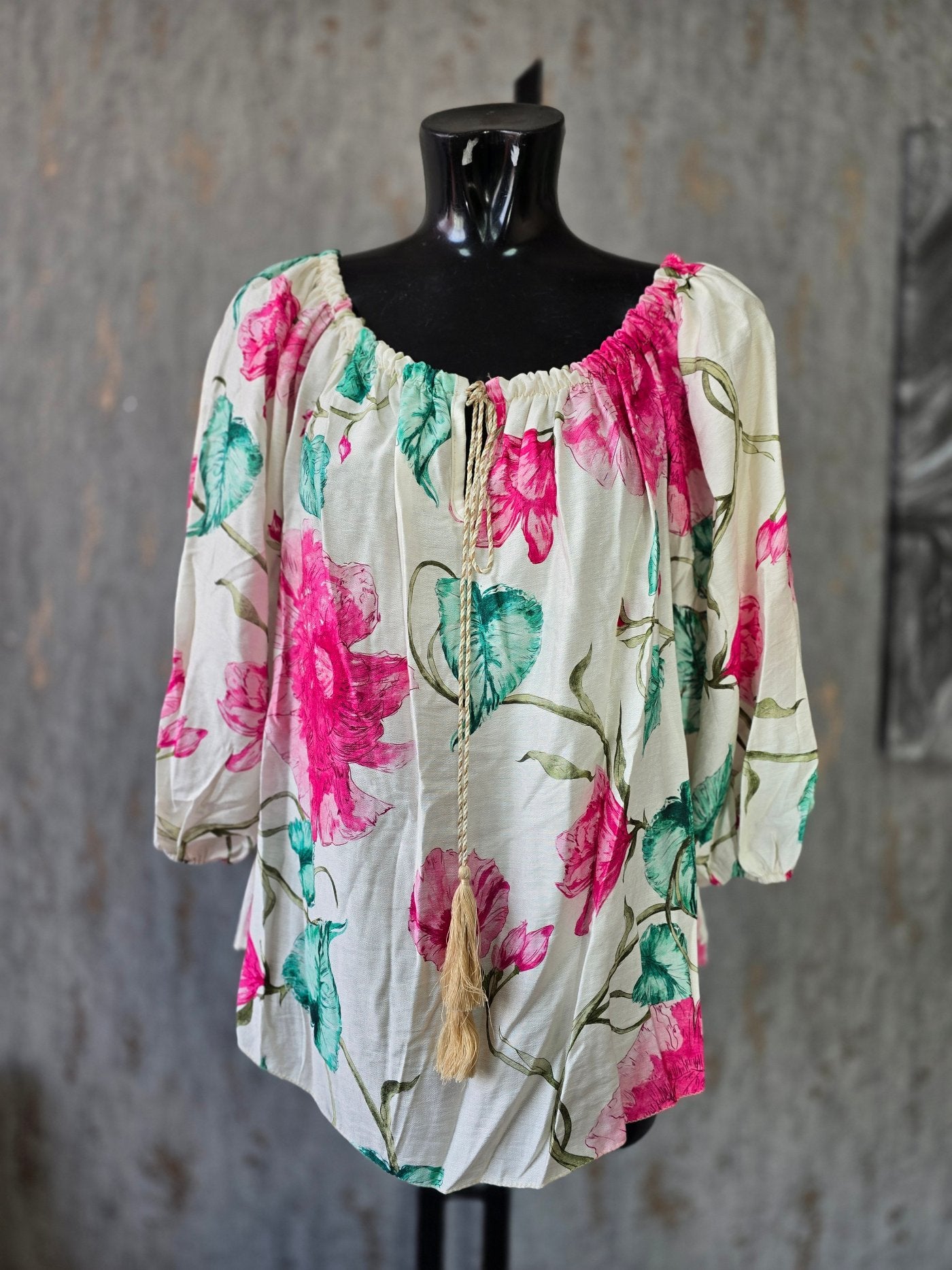 Boho Tie Front Blouse