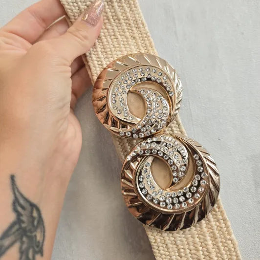 Double Disk Gold and Diamond Belt