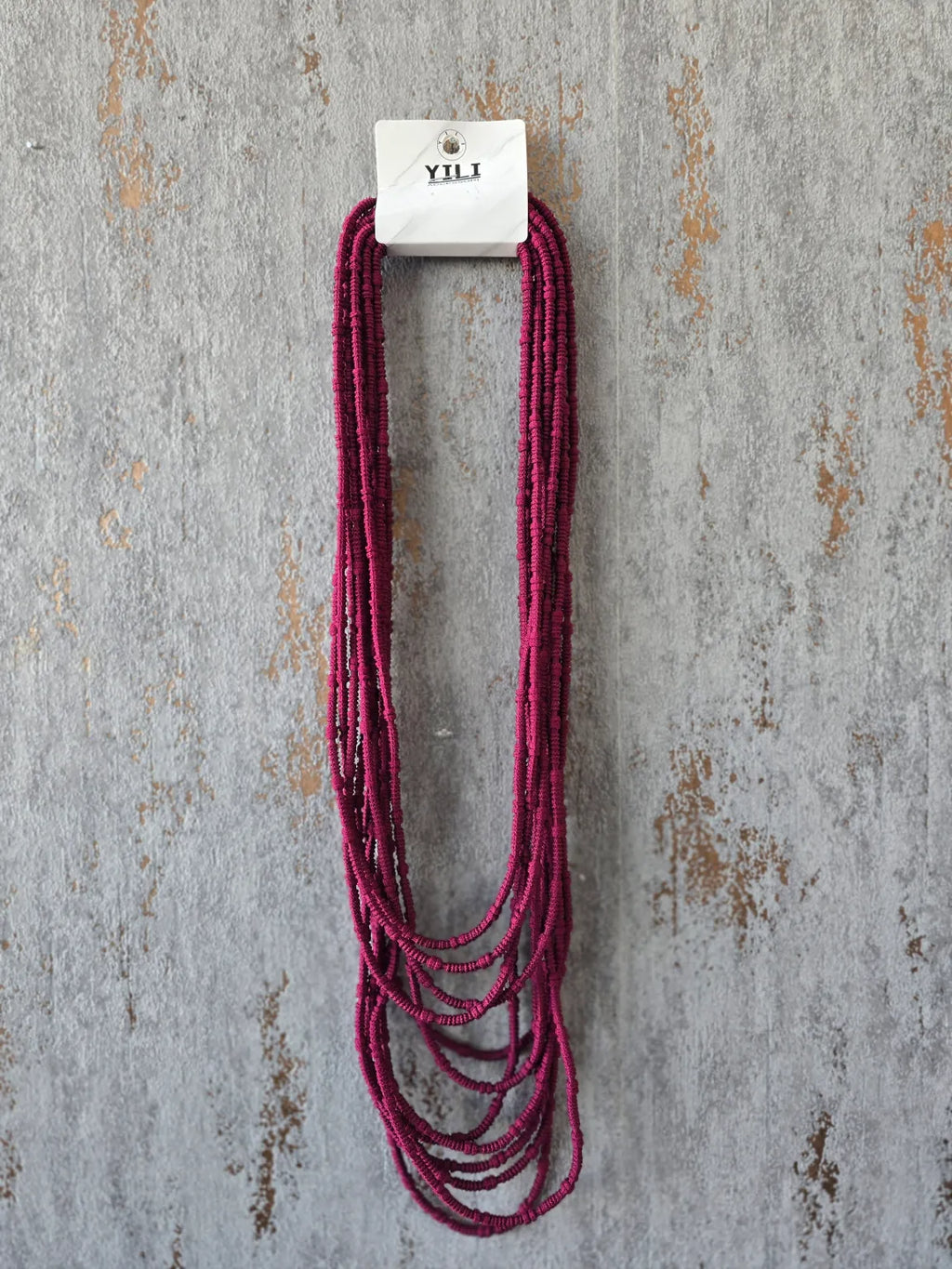Layered Fabric Necklace