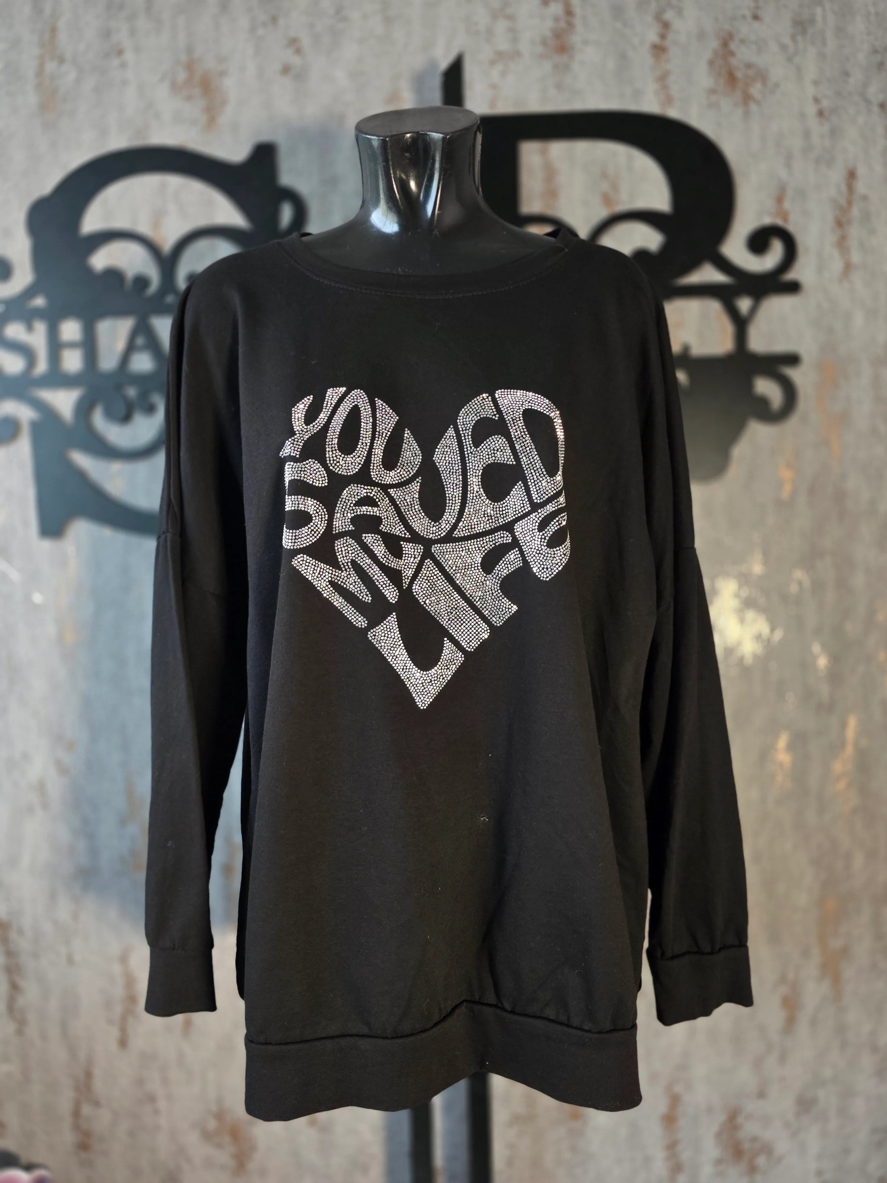 Diamante Heart Sweatshirt