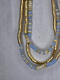 Long Gold Beaded Necklace