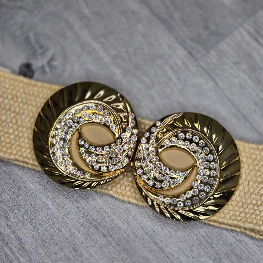 Stretchy Gold Buckle Belt