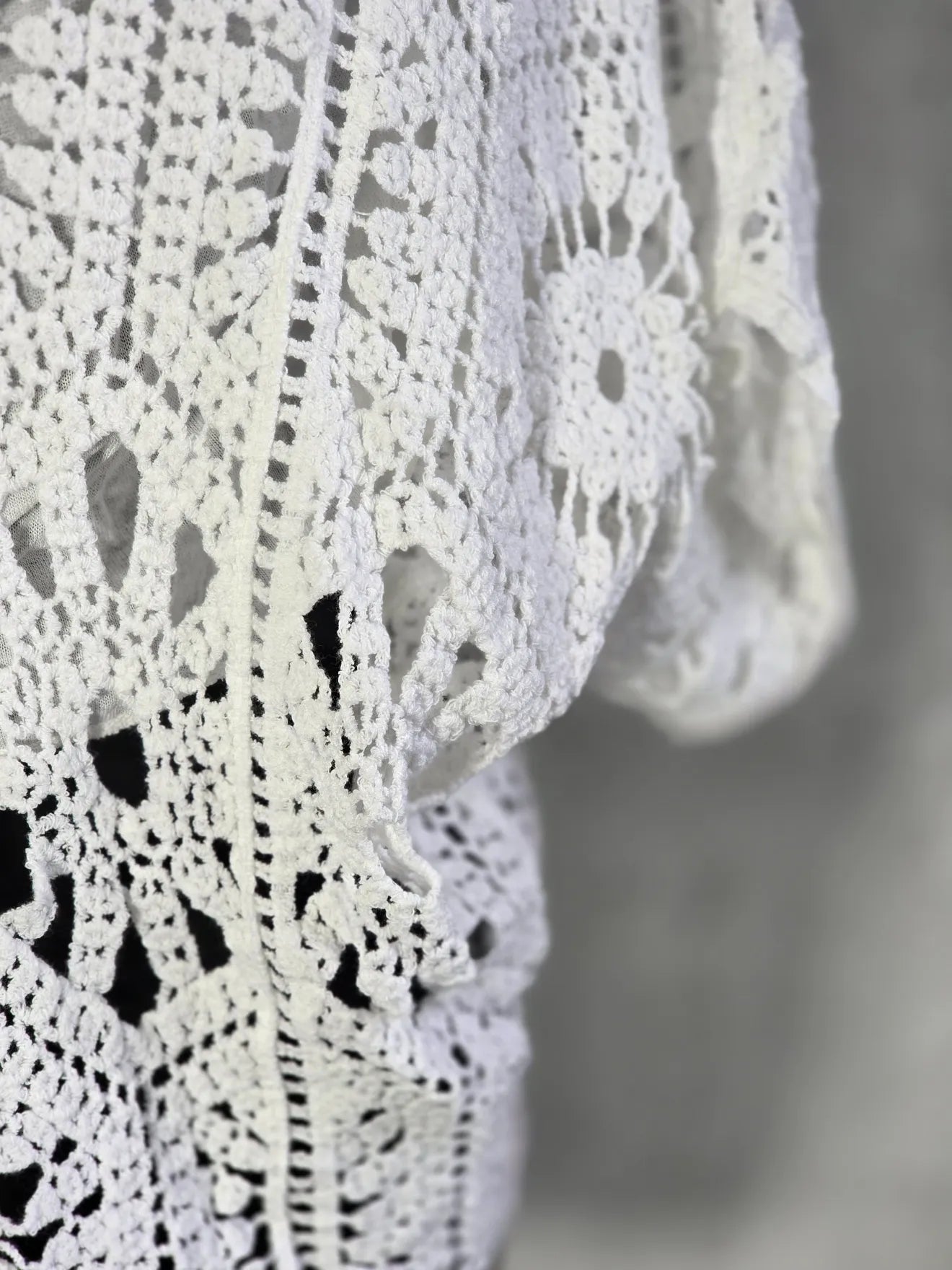 Crochet Batwing Top with Vest