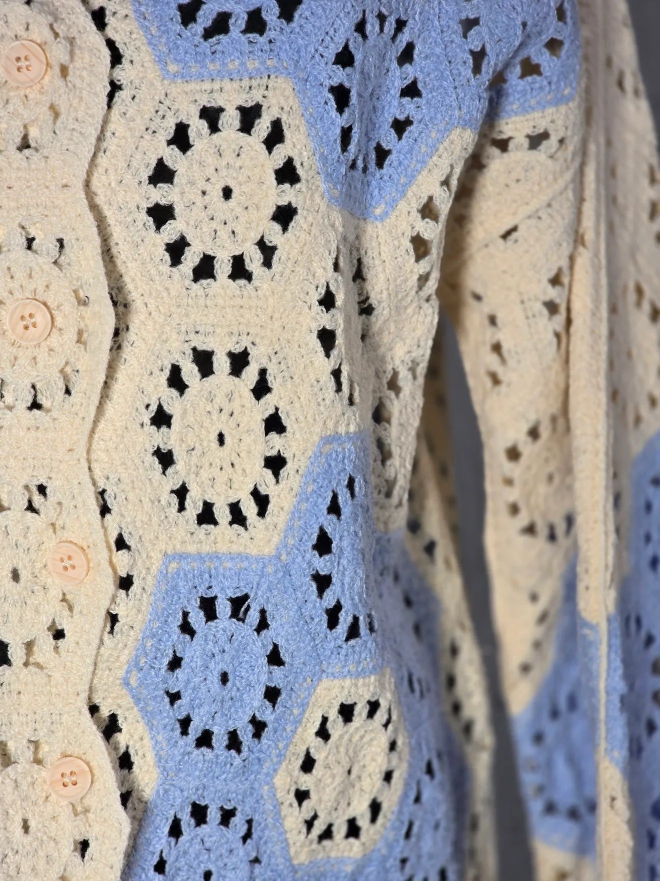 Crochet Long Sleeve Cardigan