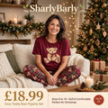 Christmas Teddy Pajamas - Wine