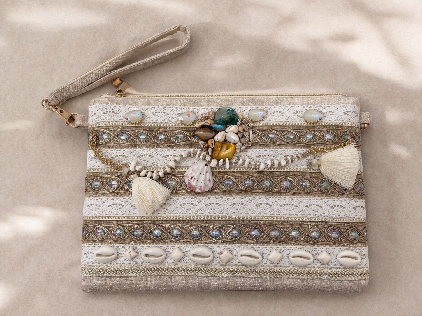 The Sapphire Shell Bag