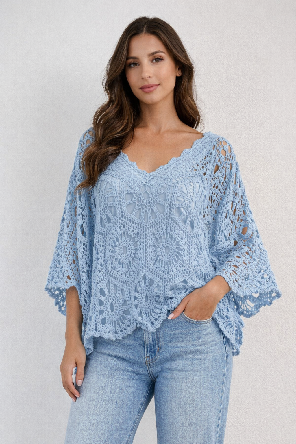 The Crochet Hex Top with Vest