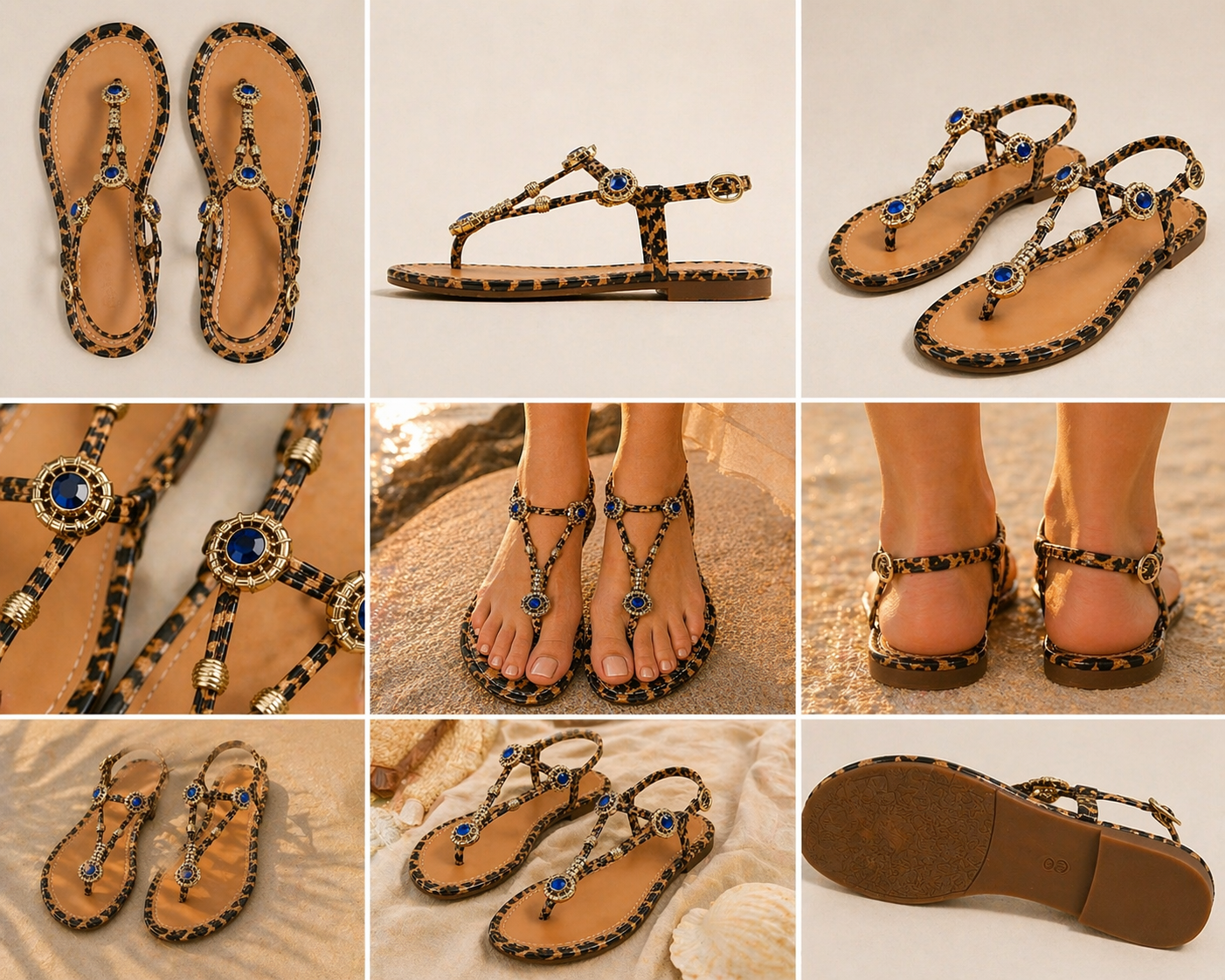 Sahara Blue Sandals