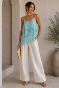 The Obsession Silk Tiered Vest