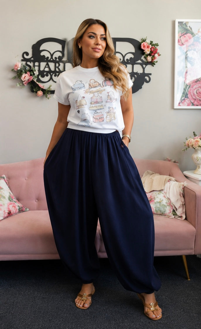 The Wide Leg Balloon Harem Denims
