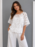 The Floral Crochet Throw on with Vest