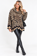 Wild at Heart Leopard Print Cowl Neck Jacket