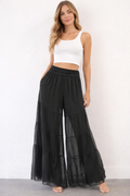 The Obsession Tiered Silk Trousers