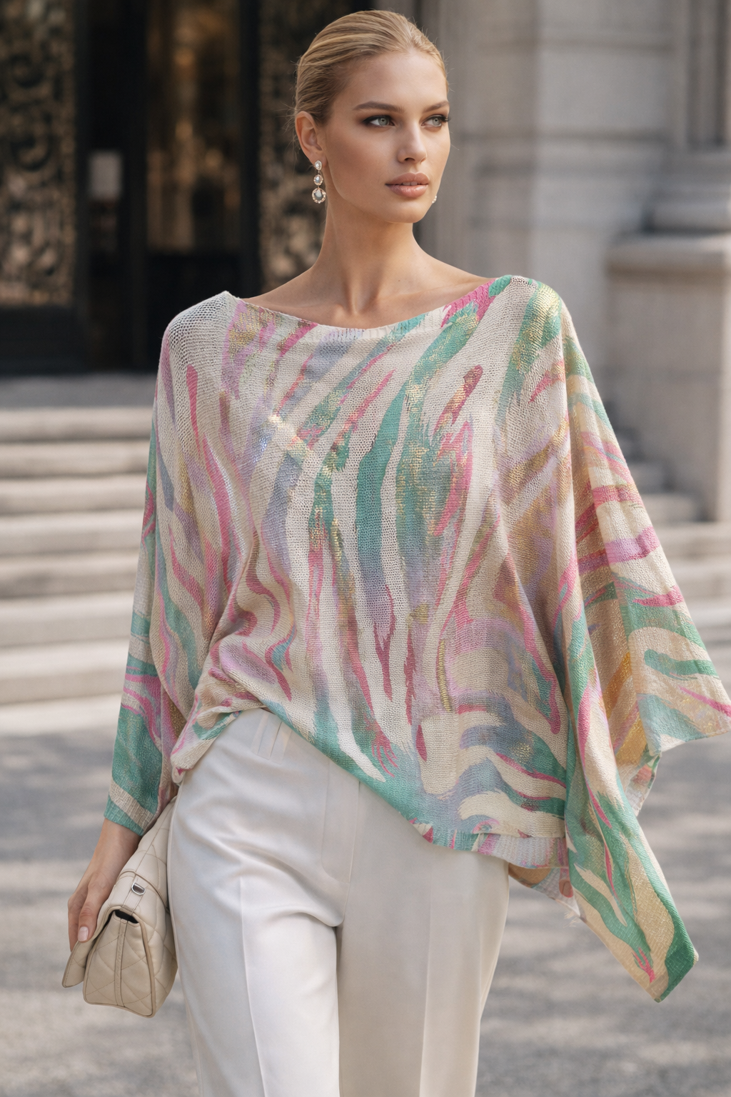 Aurora Obsession Wave Knit Top