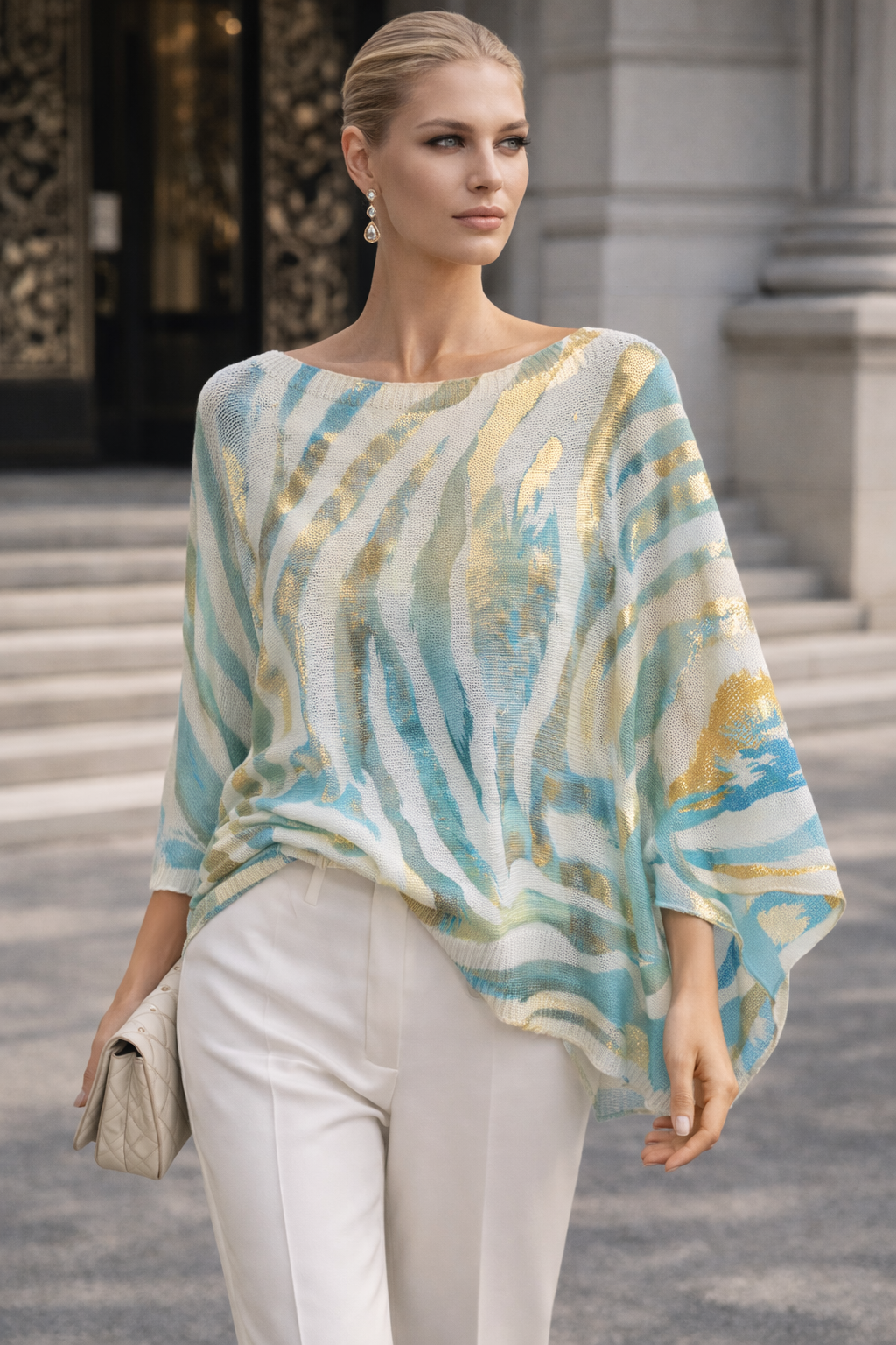 Aurora Obsession Wave Knit Top