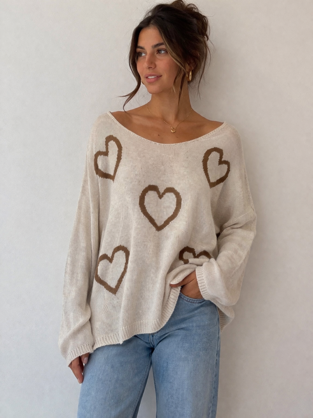 The Batwing Oversized Heart Jumper