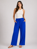 Ribbed Wide Leg Trousers