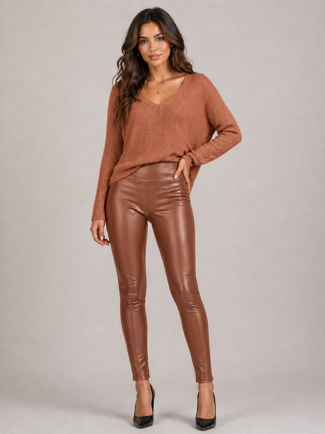 Leather Look Leggings