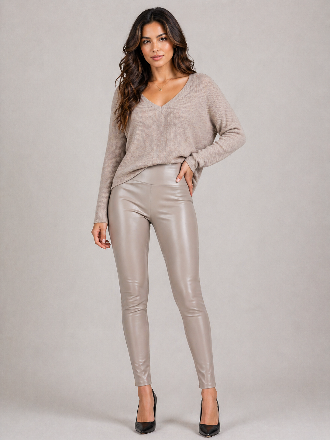 Leather Look Leggings