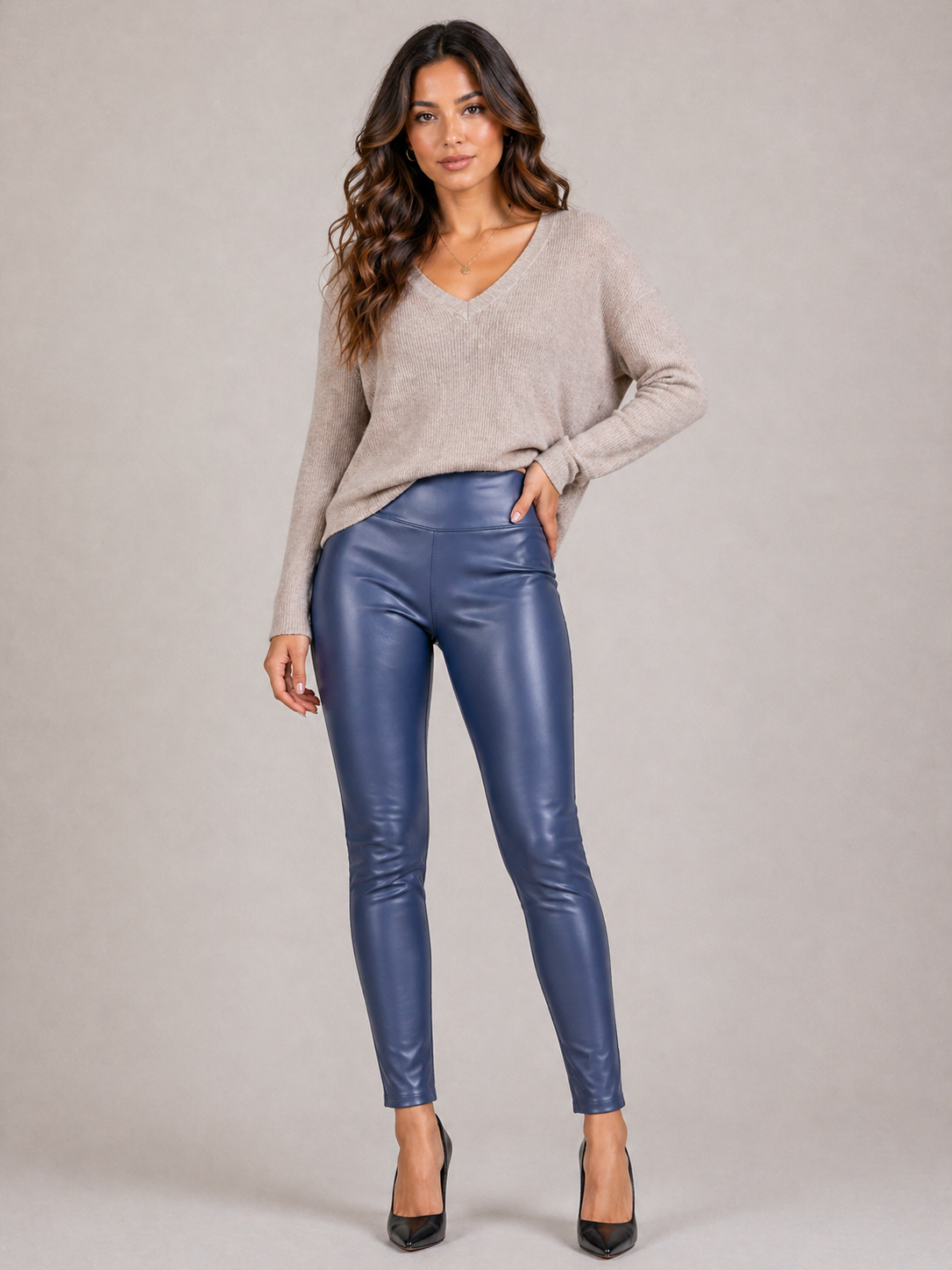 Leather Look Leggings