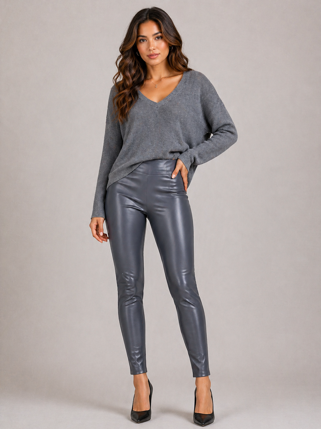 Leather Look Leggings