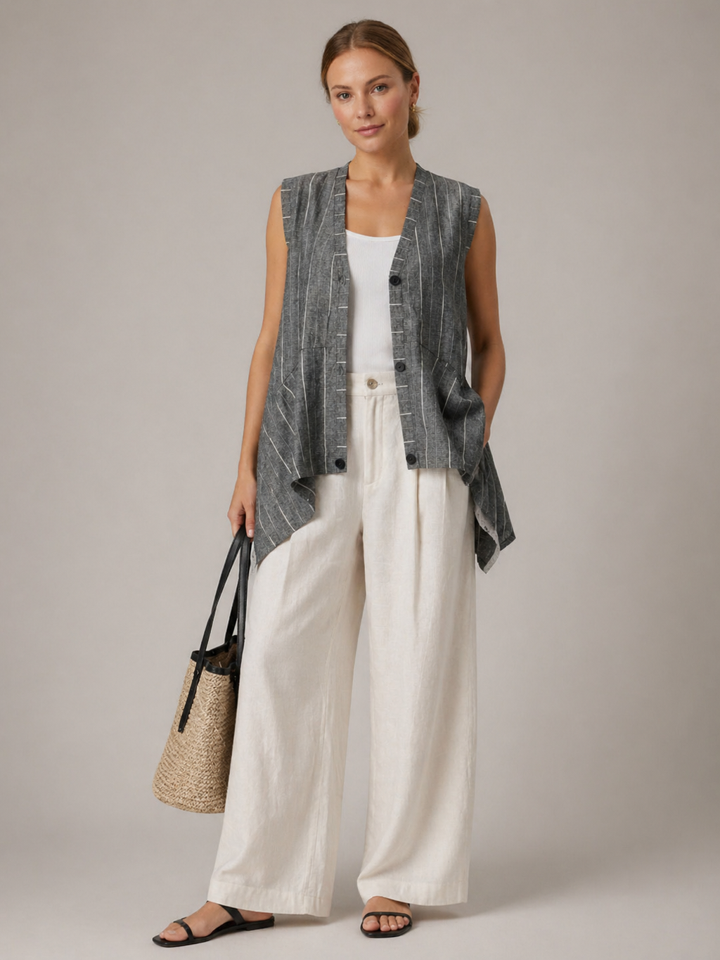 Button-Up Waterfall Jacket