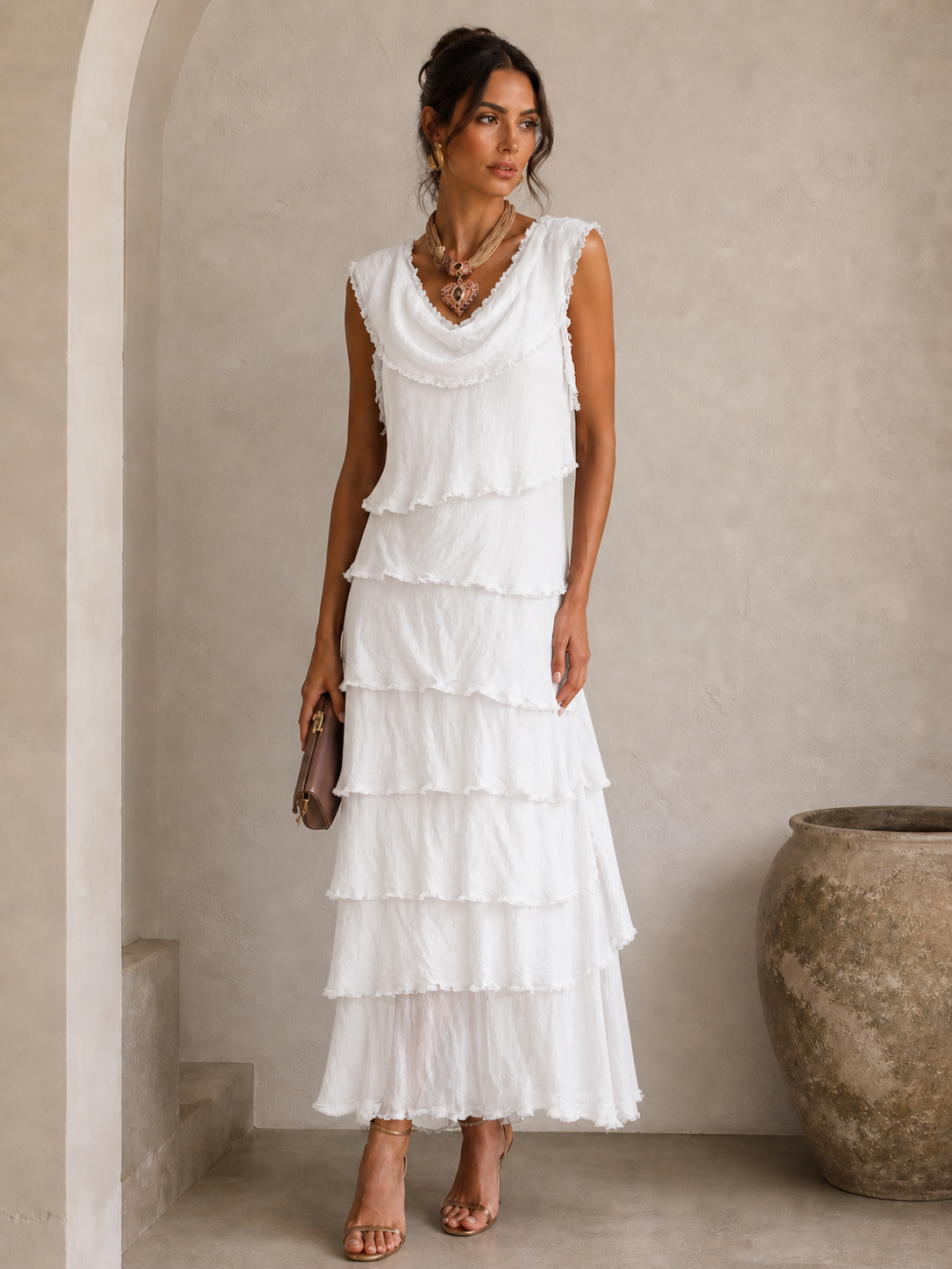 The Obsession Tiered Vest Dress