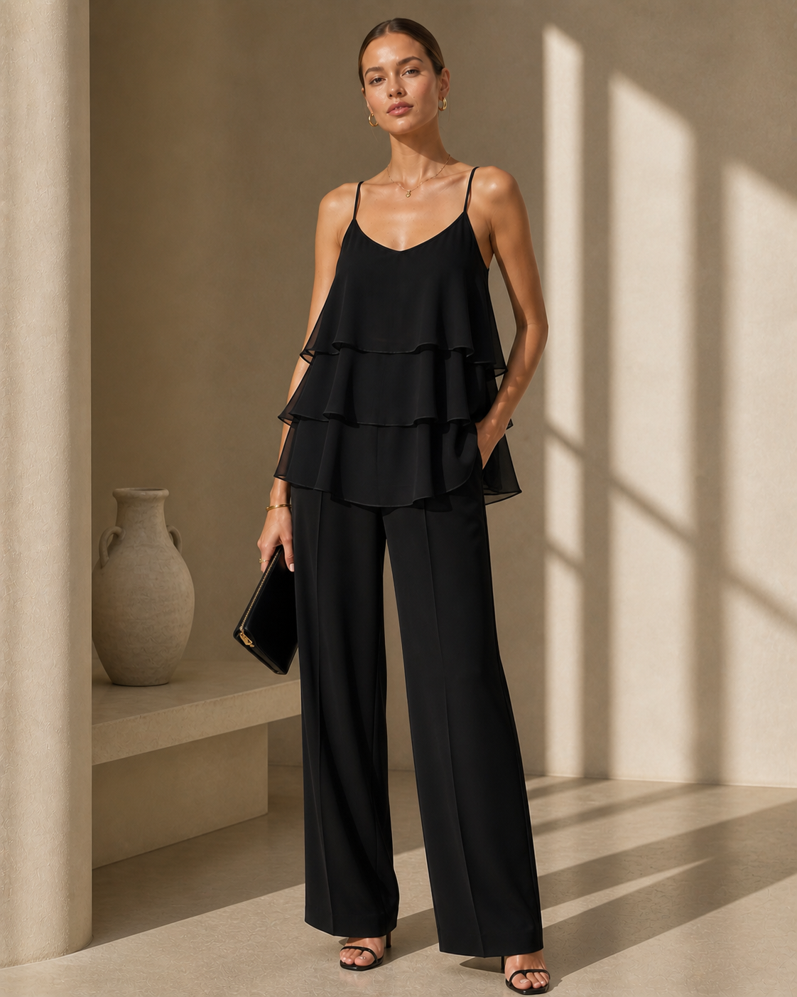 The Obsession Silk Tiered Vest