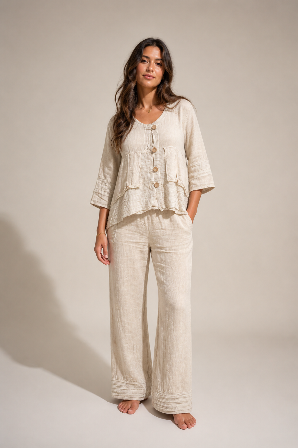 Linen Silk Mix Jacket