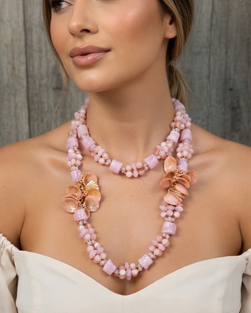Shell Necklace - Pink