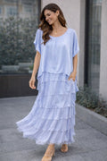 The Silk Obsession Tiered Dress