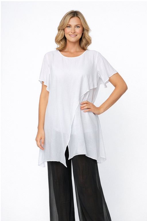 The Obsession Silk Split Top