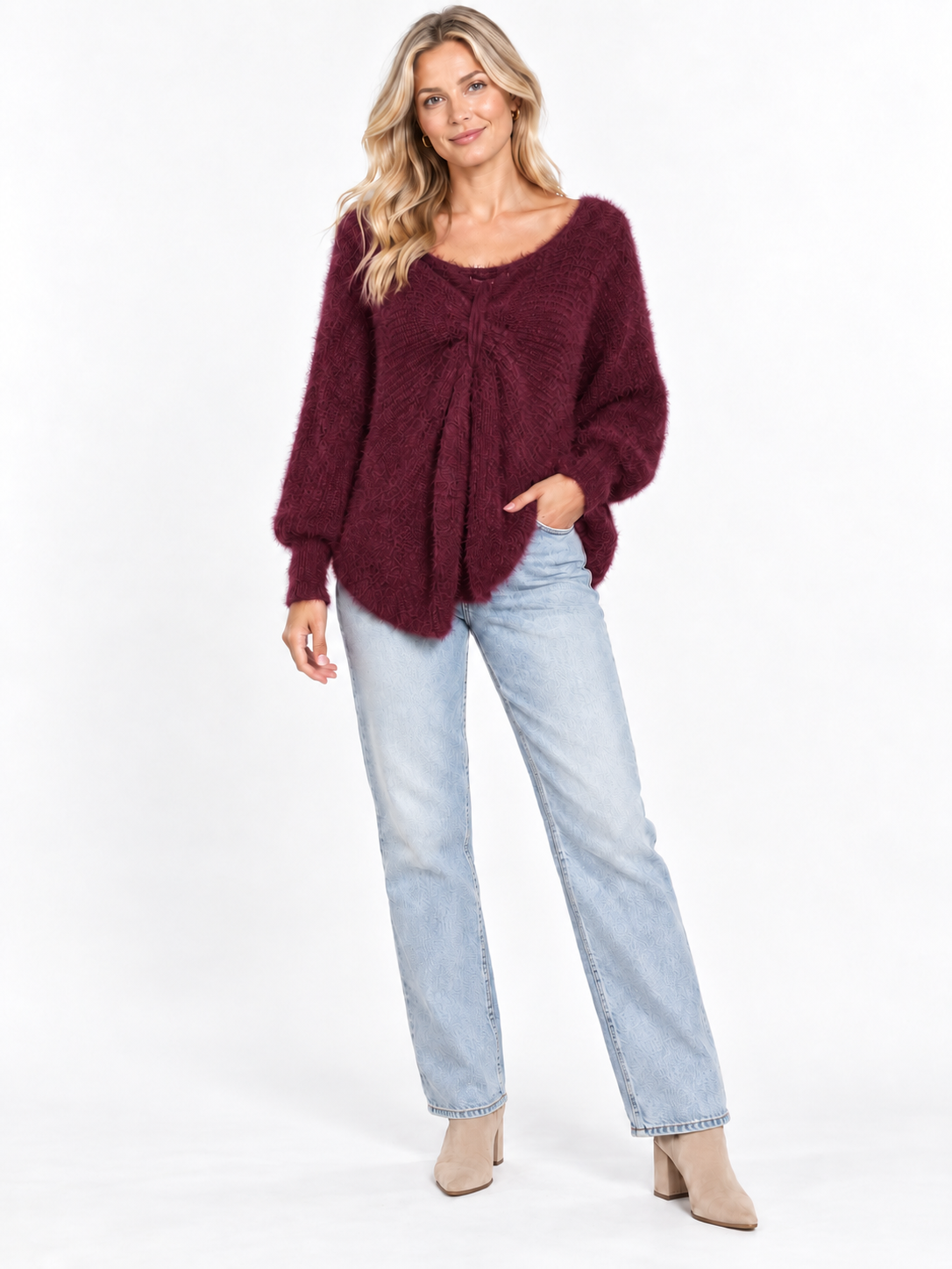 The Cosy Twist Front Knit.