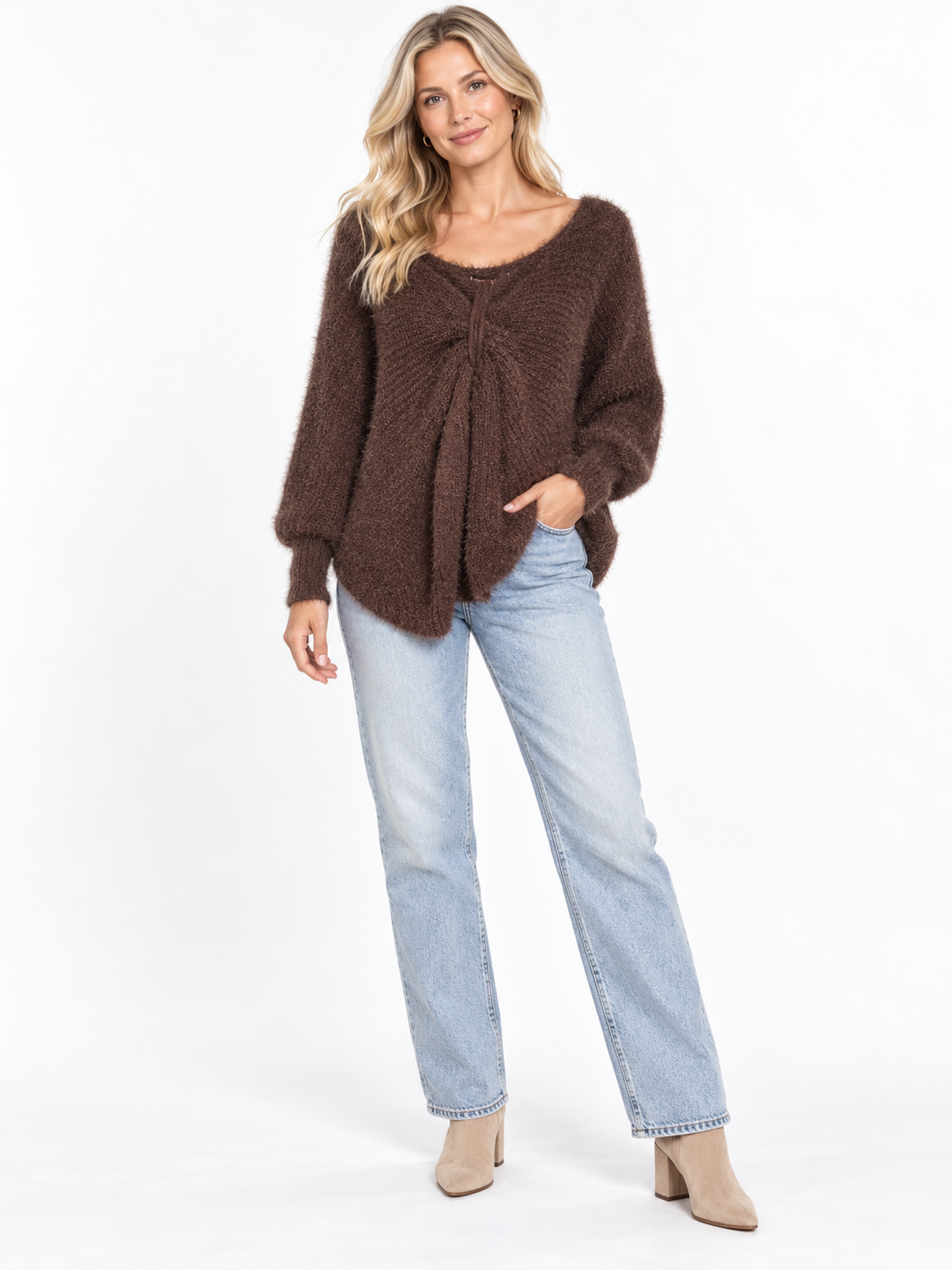 The Cosy Twist Front Knit.