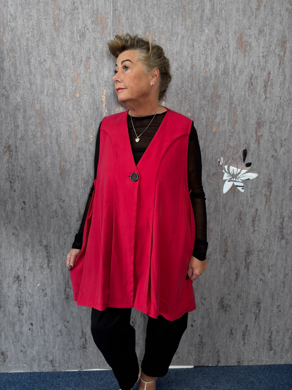The I.D Range Pleated One Button Side Waistcoat