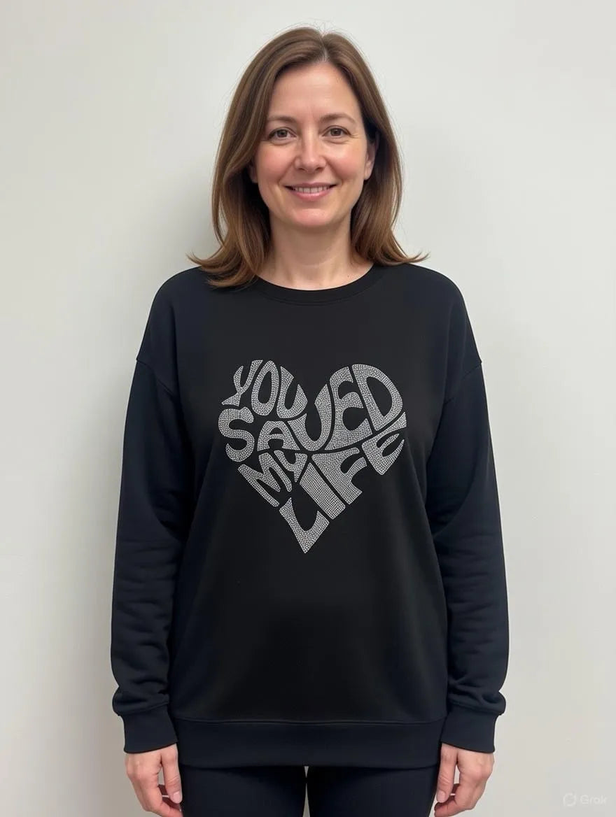 Diamante Heart Sweatshirt