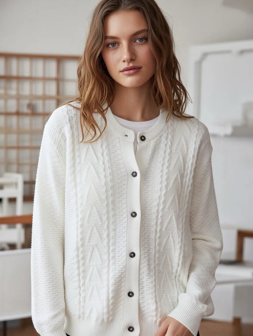 Button Up Knitted Cardigan