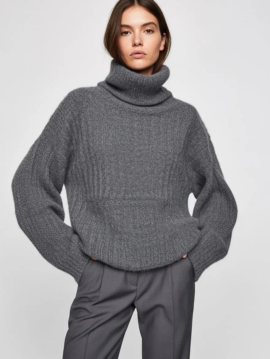 Turtle Neck Knitted Jumper