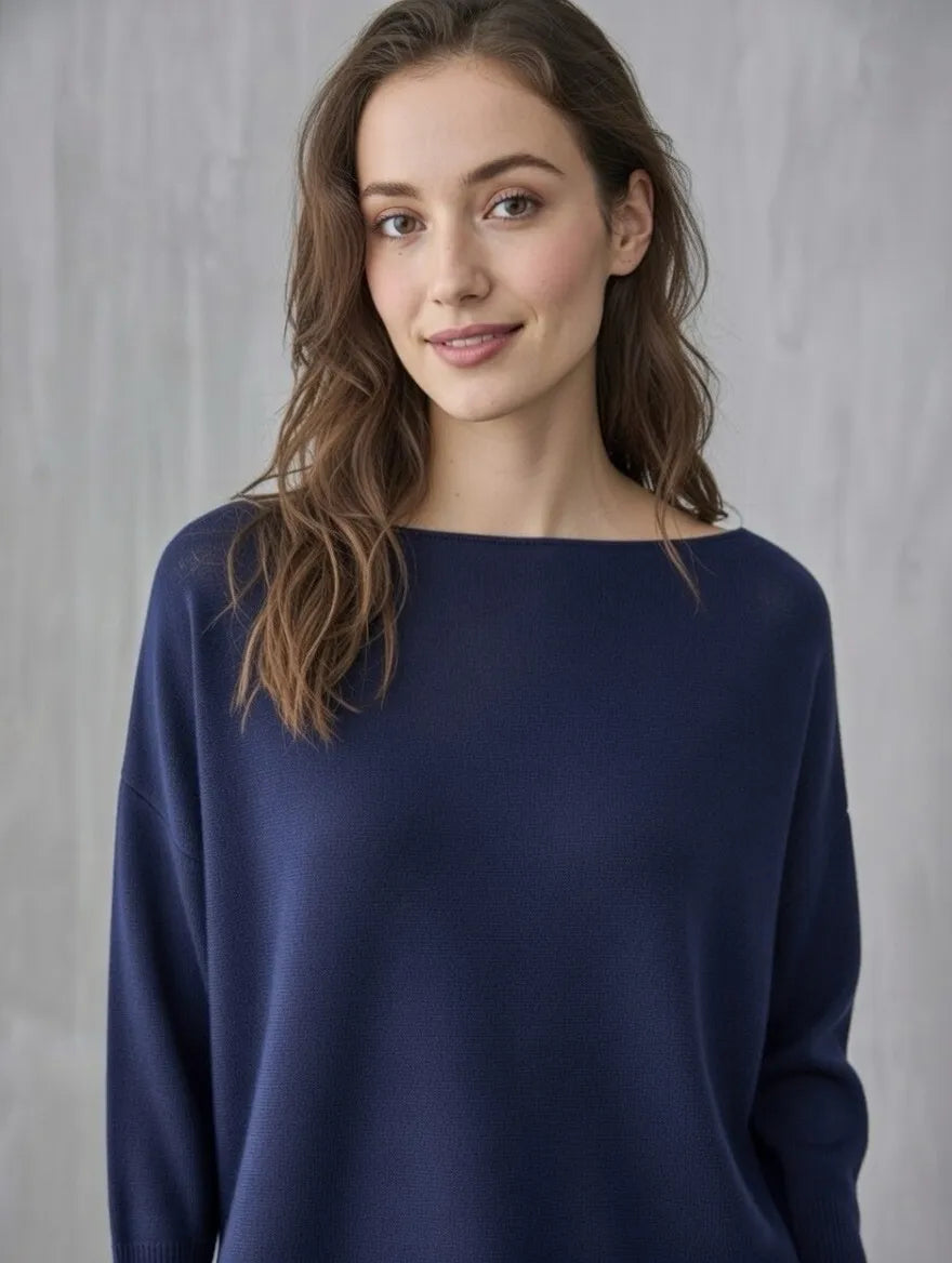 Pearl Back Soft Knit Jumper
