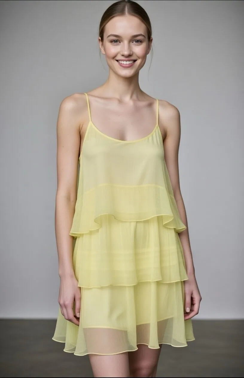 The Obsession Silk Tiered Vest