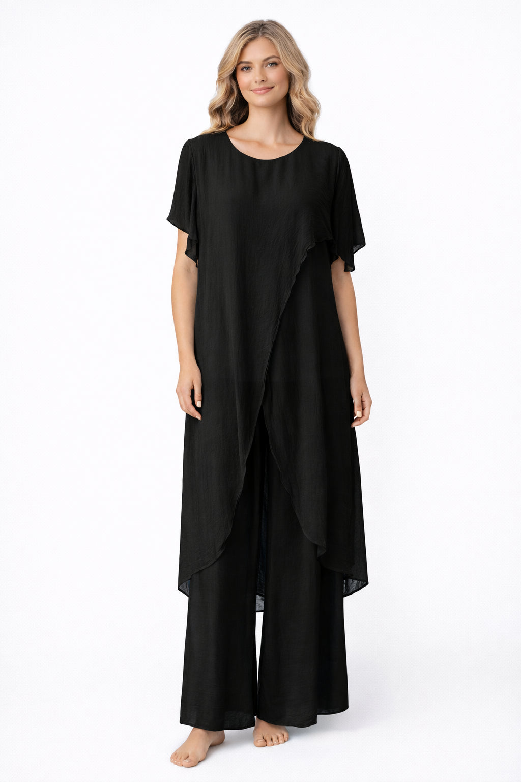 The Obsession Silk Drape Top