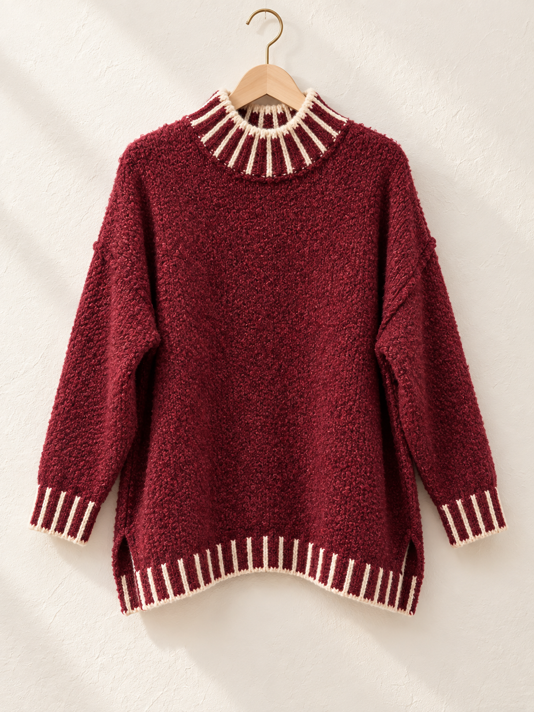 The Mila Contrast Trim Knit