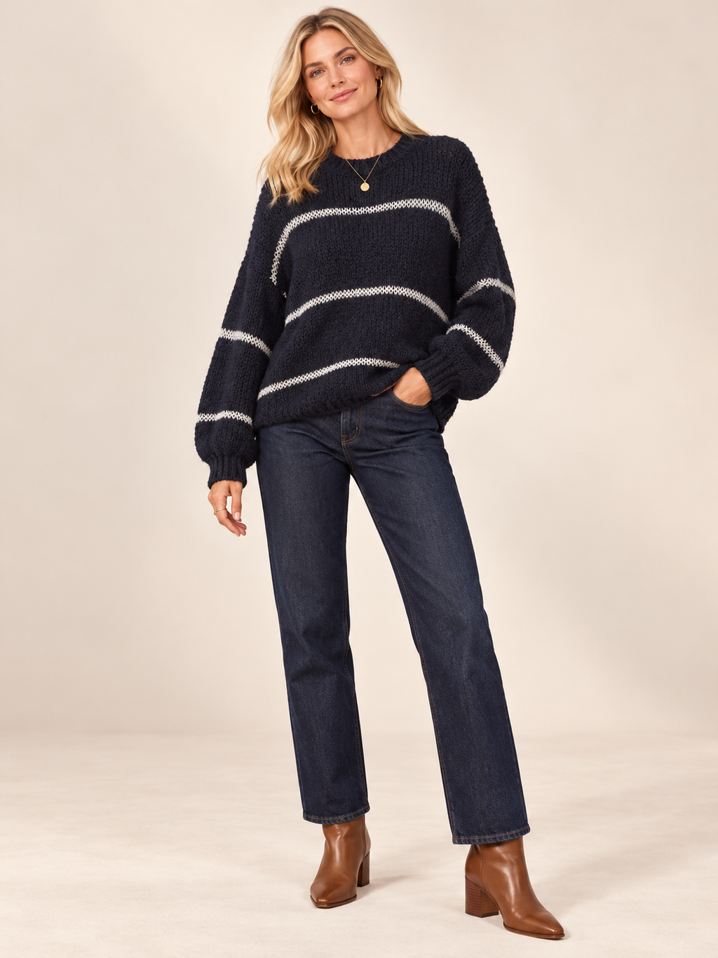 The Willow Wave Knit Jumper