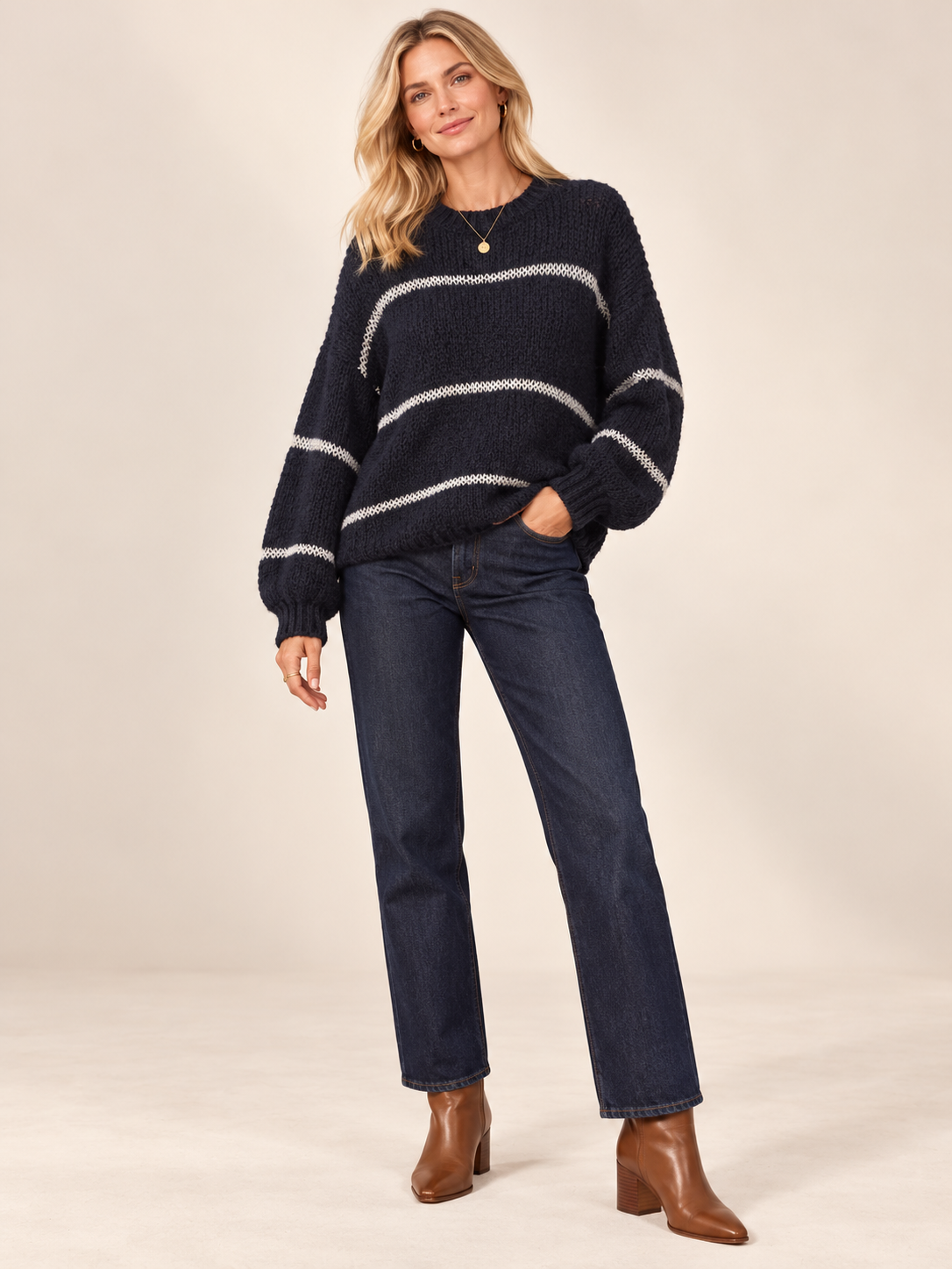 The Willow Wave Knit Jumper