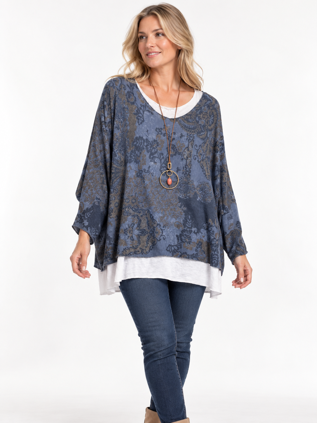 The Boho Paisley Layered Top