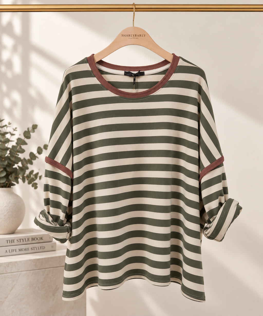 Milan Stripe Relaxed Top