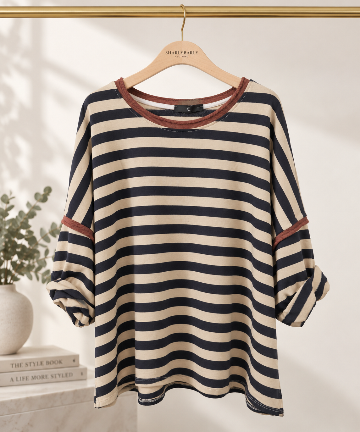 Milan Stripe Relaxed Top