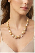 Luna Marbled Bead Necklace